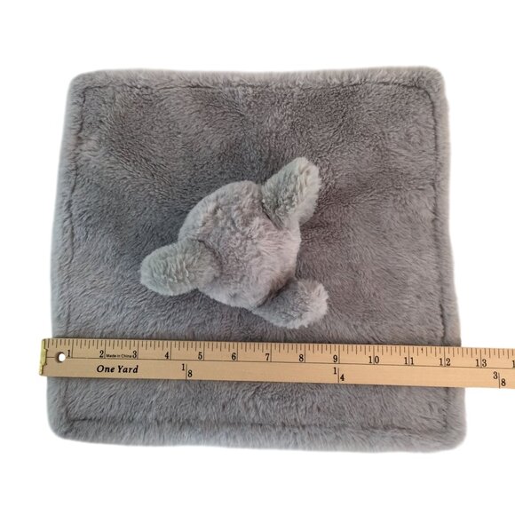 Parents Choice Gray Elephant Lovey 12" Polka Dots Satin Back Security Blanket - Picture 5 of 6